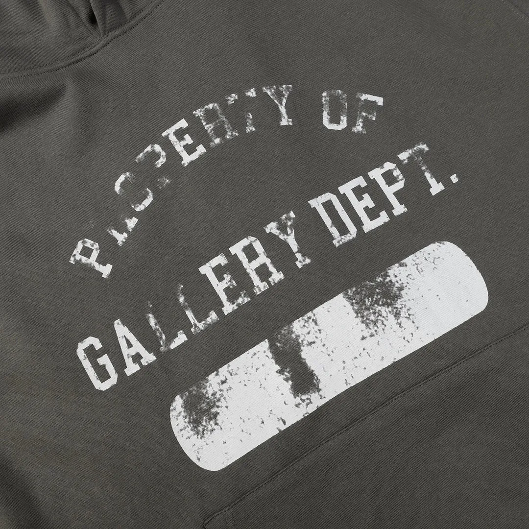 GALLERY DEPT. Autumn new hooded sweatshirt Style number: D3079P200 Color: Gray green Size: S M L XL